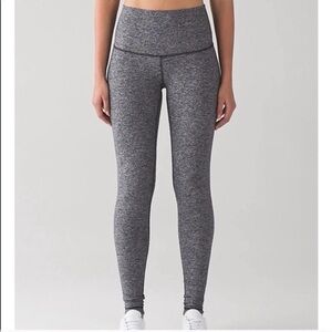 Lululemon Athletica Gray Wunder Train Leggings, 25”